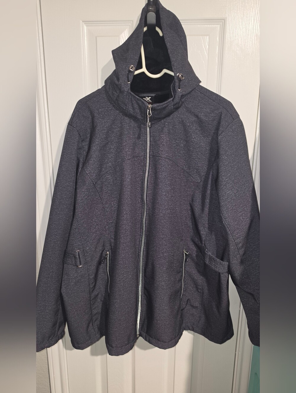 ZeroXposur Women's 3XL Plus Softshell Jacket - Heather Gray Plush Fleece Lined